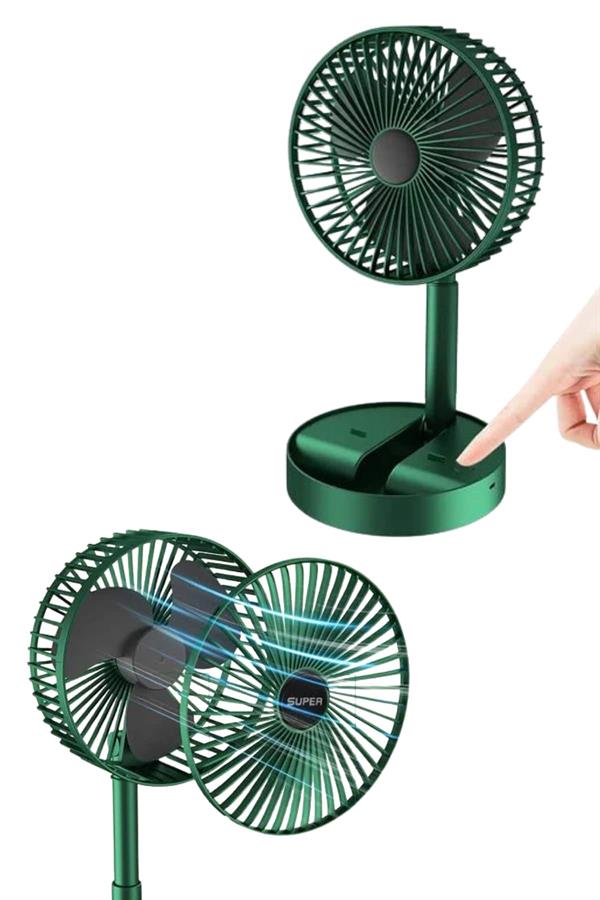 Katlanabilir Teleskopik Şarjlı Fan Masaüstü Soğutucu Vantilatör - Lisinya Katlanabilir Teleskopik Şarjlı Fan Masaüstü Soğutucu Vantilatör - Lisinya