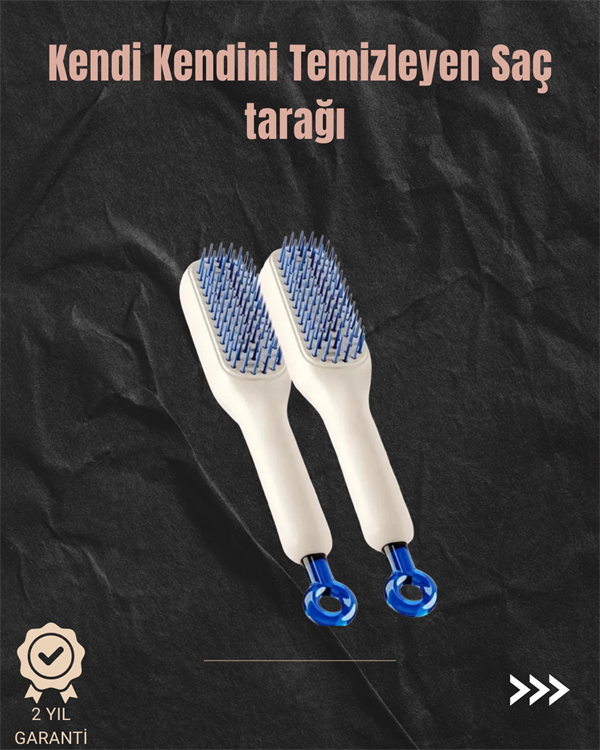 Kendini Temizleyen Hava Yastıklı Saç Tarağı – Düğümsüz Tarama - Lisinya