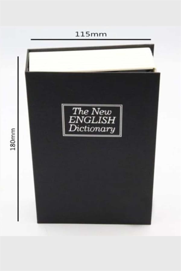 Kilitli Gizli Kasa Sözlük Kumbara Kitap Sözlük Görünümlü 18cm - Lisinya