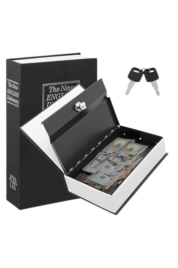Kilitli Gizli Kasa Sözlük Kumbara Kitap Sözlük Görünümlü 18cm - Lisinya