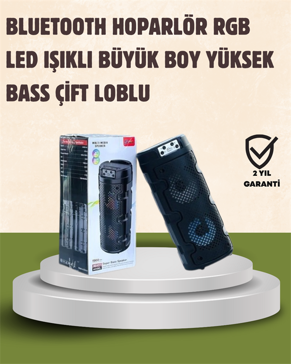 Kompakt Tasarım, Yüksek Ses Performansı – Çoklu Giriş Seçenekli Kablosuz Hoparlör (Bluetooth, USB, SD Kart, AUX) - Lisinya