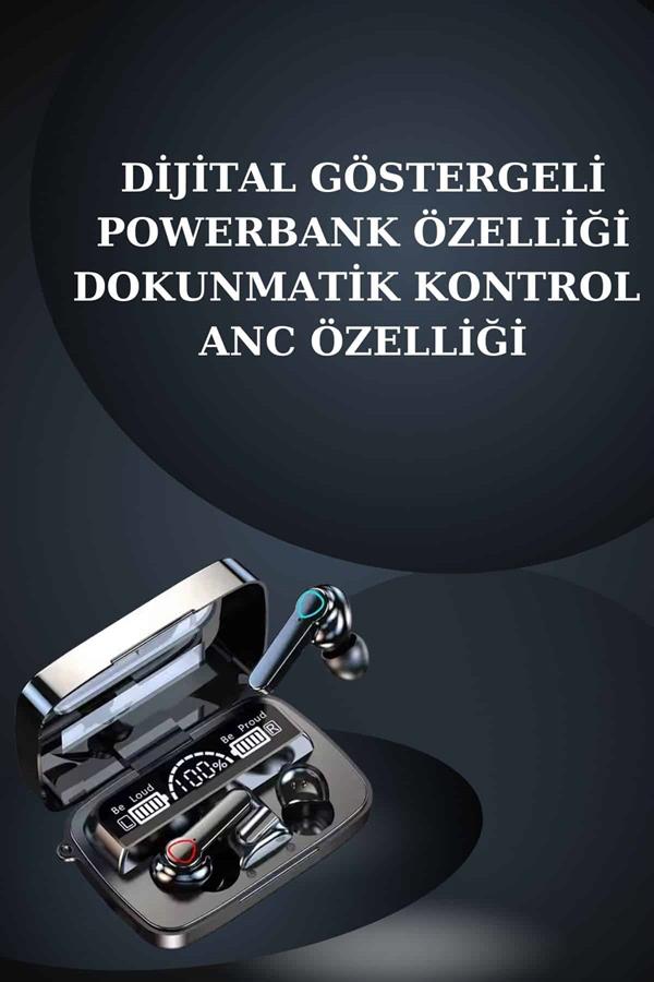 Kulak İçi Kablosuz Bluetooth Kulaklık ve NFC ve GPS Özellikli Akıllı Saat Alarm ve Titreşim - Lisinya