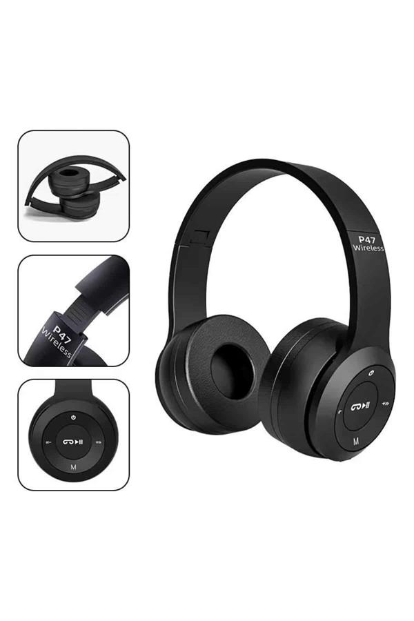 Kulak Üstü Bluetooth Kulaklık Yüksek Ses Kaliteli Ayarlanabilir - Lisinya