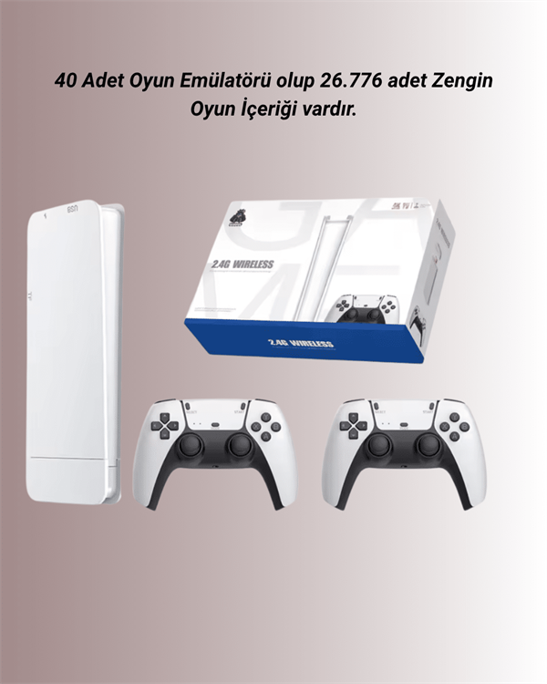 M15 Retro Konsol – 20.000 Oyunlu, Çift Gamepadli, 4K HDMI - Lisinya