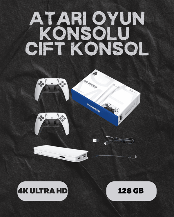 M15 Retro Konsol – 20.000 Oyunlu, Çift Gamepadli, 4K HDMI - Lisinya