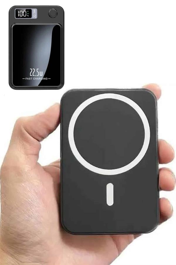 Magsafe Hızlı Şarj 10.000 Mah Wireless Şarj Powerbank Android ve İOS Uyumlu - Lisinya