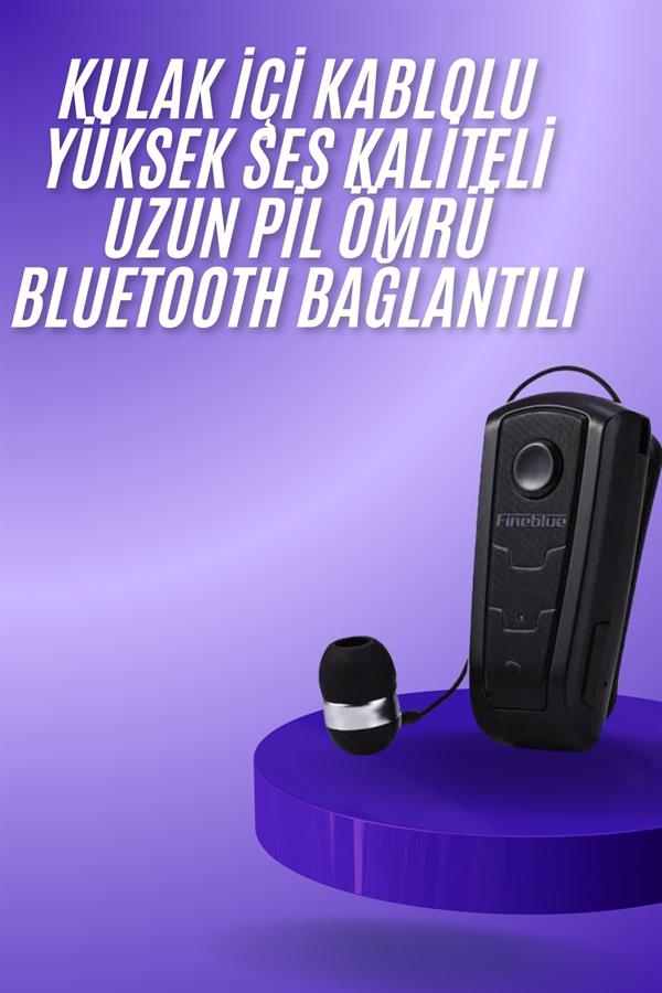 Makaralı Bluetooth Kulakiçi Yaka Kulaklığı Kablosuz Kulaklık - Lisinya