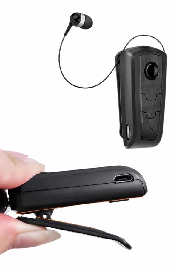 Makaralı Bluetooth Kulakiçi Yaka Kulaklığı Kablosuz Kulaklık - Lisinya