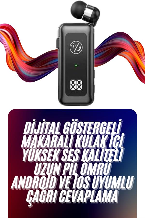 Makaralı Bluetooth Kulaklık Telefon Uyumlu Makaralı TF Kart Girişli Güç Göstergeli - Lisinya