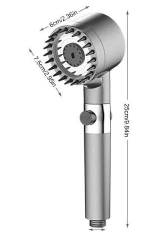 Masaj Etkili Duş Başlığı Yeni Nesil Çok Fonksiyonlu Ayarlanabilir Filtreli - Lisinya