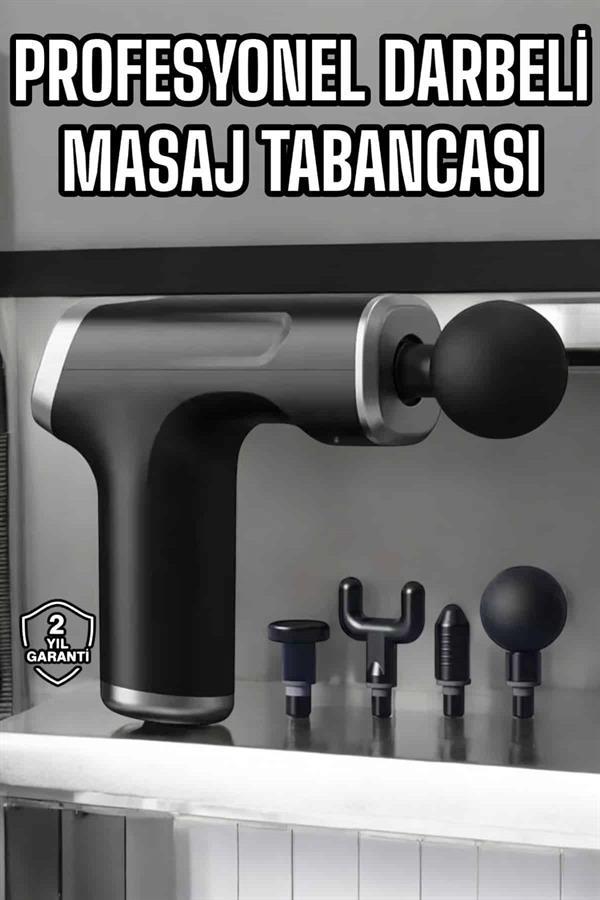 Masaj Tabancası 4 Başlıklı Kas ve Vücut Ağrıları İçin Şarjlı Darbeli - Lisinya Masaj Tabancası 4 Başlıklı Kas ve Vücut Ağrıları İçin Şarjlı Darbeli - Lisinya
