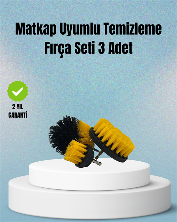 Matkap Uyumlu Temizlik Fırçası – Kablolu ve Akülü Matkaplarla Kullanılabilir - Lisinya