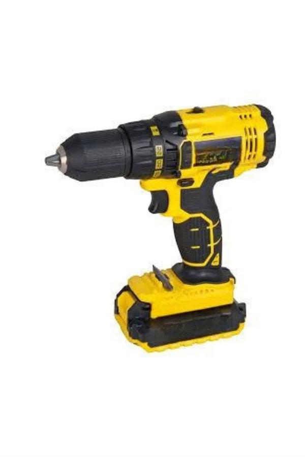 Metal Şanzıman Çift Akülü Bakır Sargı 24 Parça Led Aydınlatmalı Matkap Seti - Lisinya