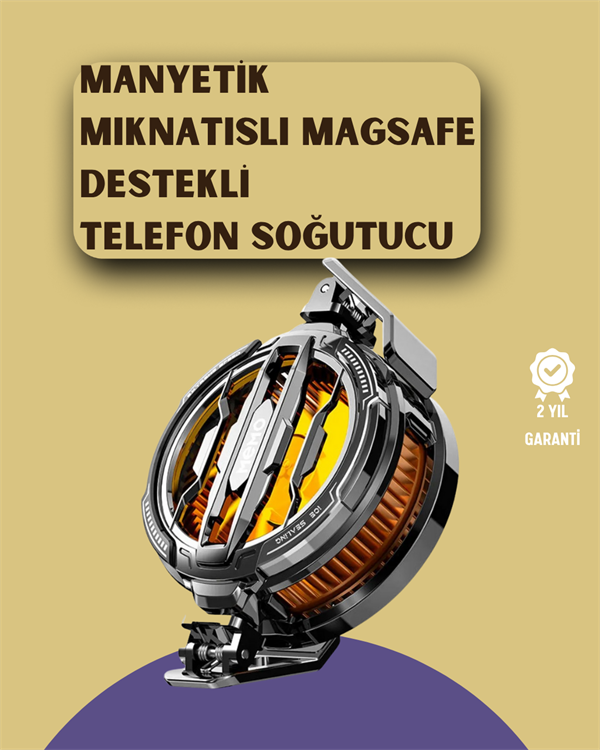 Mobil Oyunlar İçin Serinletici Telefon Fanı | Sessiz Çalışma | Geniş Kıskaçlı Tasarım - Lisinya