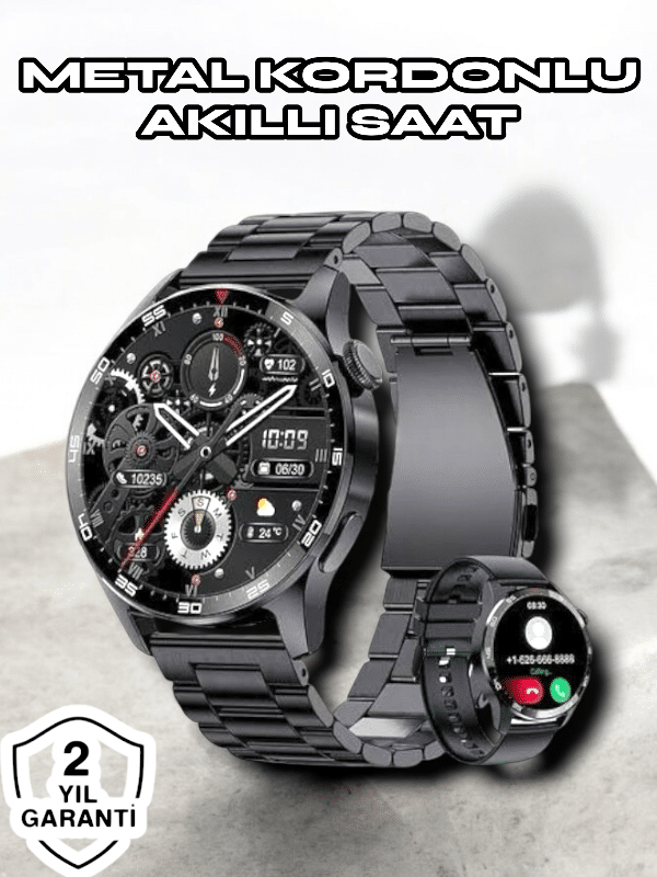 NFC ve Kablosuz Şarjlı Akıllı Saat EKG, Nabız & Spor Modları ile iOS ve Android Uyumlu - Lisinya