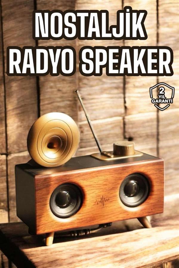 Nostaljik Görünümlü Bluetooth Bağlantılı Speaker - Lisinya