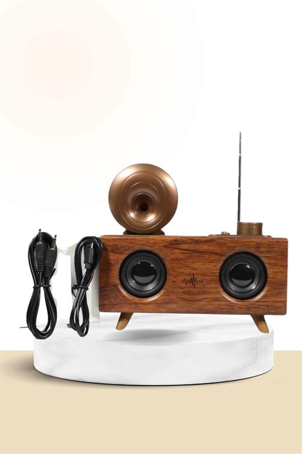 Nostaljik Radyo Bluetooth Bağlantılı Şarjlı Yüksek Ses Kaliteli - Lisinya
