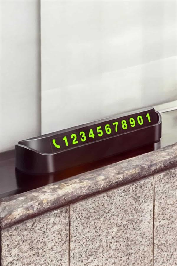 Numaralık Araç İçi Araba Araç Park Numaratör Telefon Numarası Yazma - Lisinya