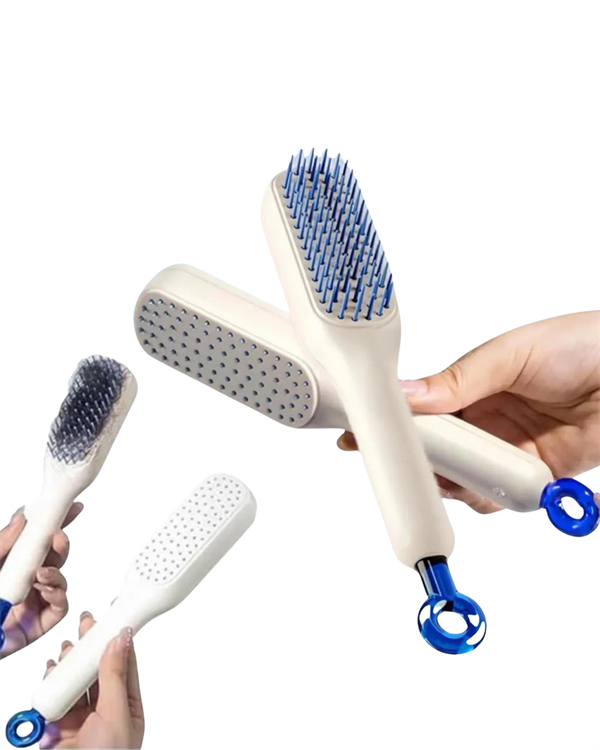 Otomatik Temizlenen Ergonomik Saç Tarağı – Masaj Başlıklı - Lisinya