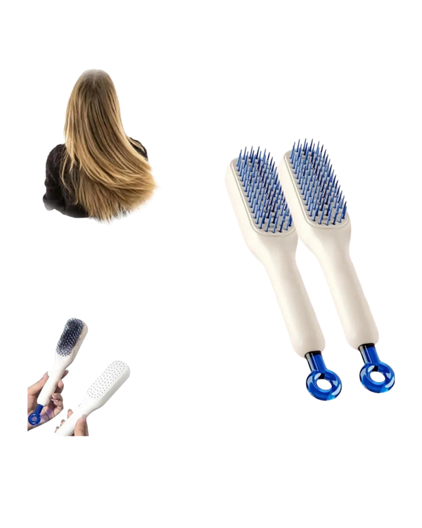 Otomatik Temizlenen Ergonomik Saç Tarağı – Masaj Başlıklı - Lisinya