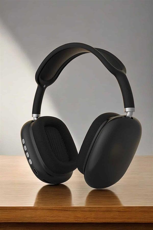 P9 Plus Kulaklık Siyah Bluetooth Bağlantılı Kulak Üstü Kablosuz ANC Özelliği - Lisinya P9 Plus Kulaklık Siyah Bluetooth Bağlantılı Kulak Üstü Kablosuz ANC Özelliği - Lisinya