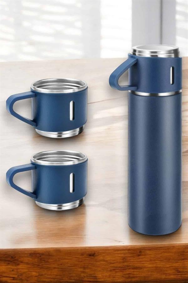 Paslanmaz Çelik 3’lü Termos Seti Vakumlu ve 8 Saat Isı Koruma - Lisinya Paslanmaz Çelik 3’lü Termos Seti Vakumlu ve 8 Saat Isı Koruma - Lisinya