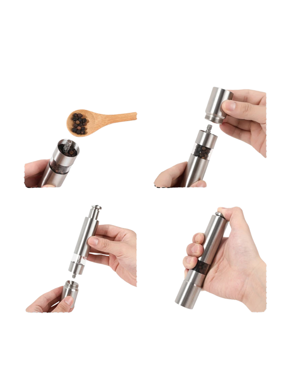 Ergonomik Tasarımlı, Nem Geçirmez Kapaklı Baharat Öğütücü - Lisinya