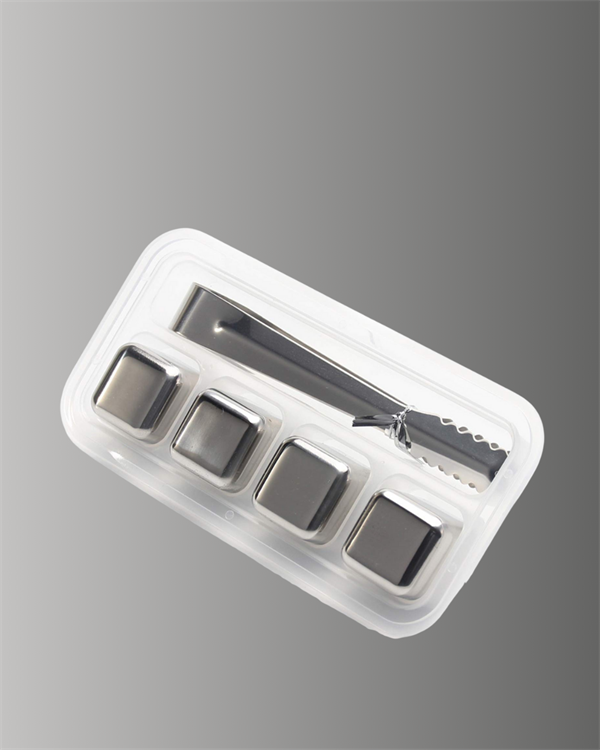 Yeniden Kullanılabilir 304 Çelik Metal Buz Küpleri 4'lü Set - Lisinya Yeniden Kullanılabilir 304 Çelik Metal Buz Küpleri 4'lü Set - Lisinya