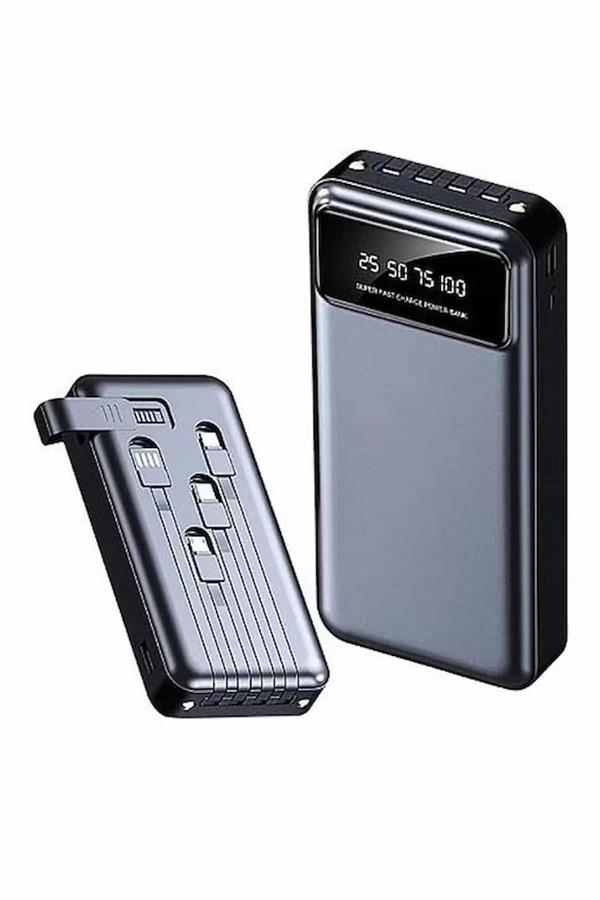 Powerbank 20.000 MAH Hızlı Şarj Özellikli Taşınabilir USB Girişli - Lisinya