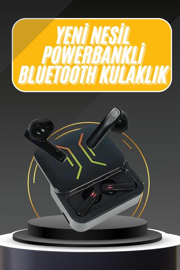 Powerbank Bluetooth Kulaklık Oyuncu Kulaklığı Yüksek Ses Kaliteli - Lisinya