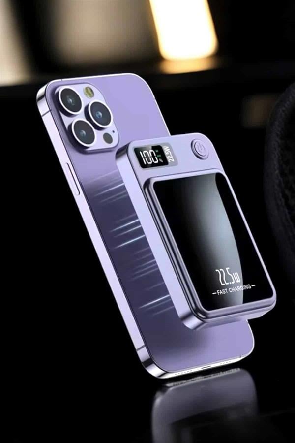 Pratik ve Taşınabilir 10.000 mAh Wireless Powerbank Hızlı Şarj Avantajı - Lisinya