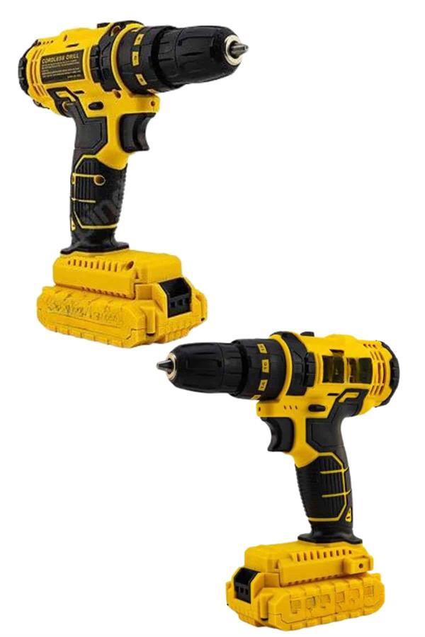 Profesyonel Çift Bataryalı Akülü Vidalama Şarjlı Matkap 24 Parça - Lisinya