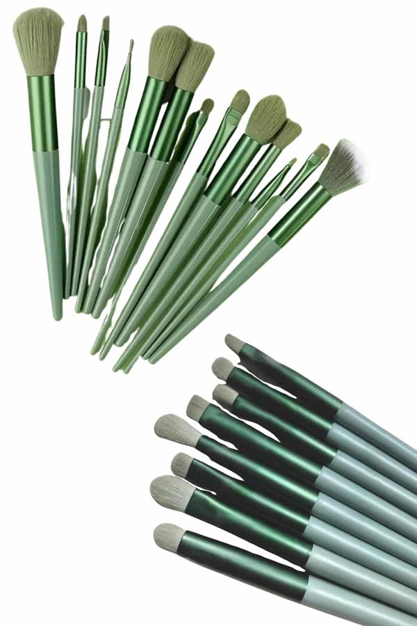 Profesyonel Makyaj Fırça Seti 13 Parça Yumuşak Kıllı Fırça Seti Far Fırçası - Lisinya