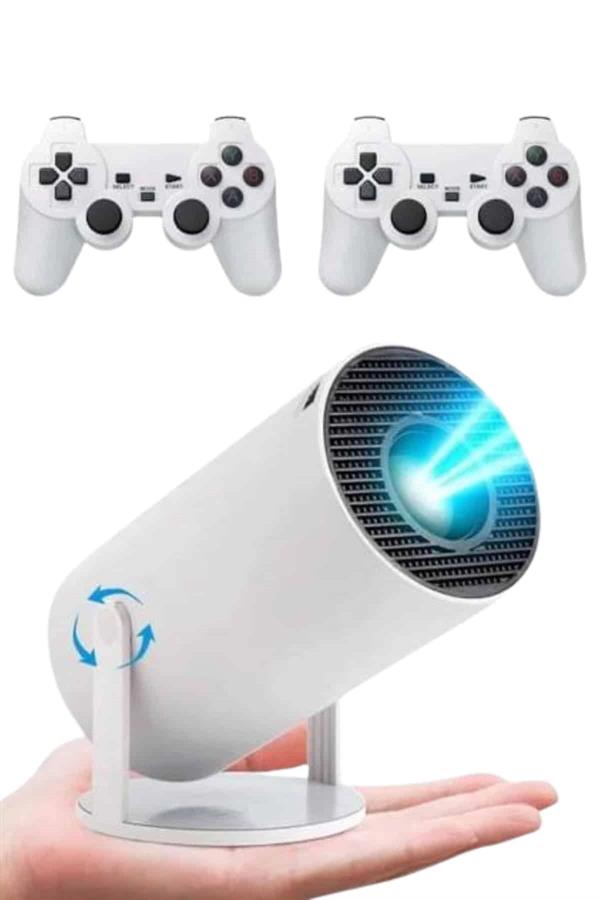 Projeksiyon Cihazı Video Oyun Konsolu 8 GB Hafıza LCD Ekran Kumandalı - Lisinya