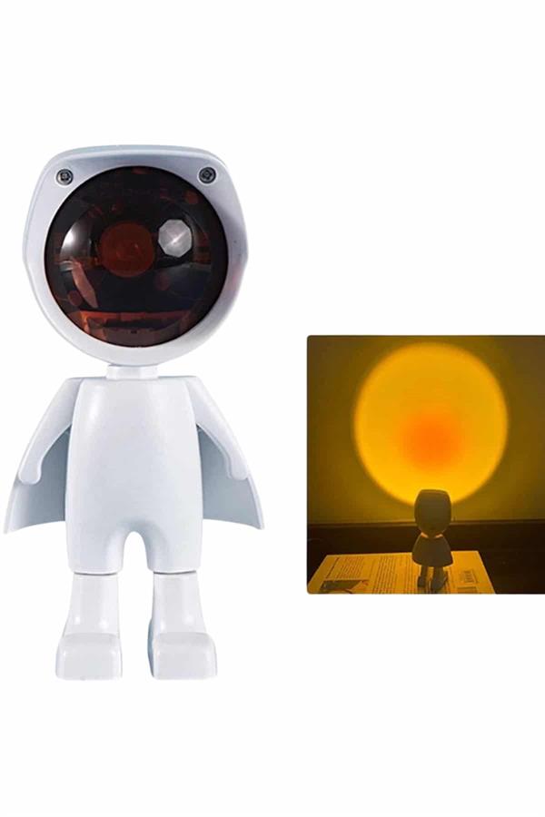 Projeksiyon Güneş Lambası Astronot Gün Batımı Projektör LED Işıklı - Lisinya