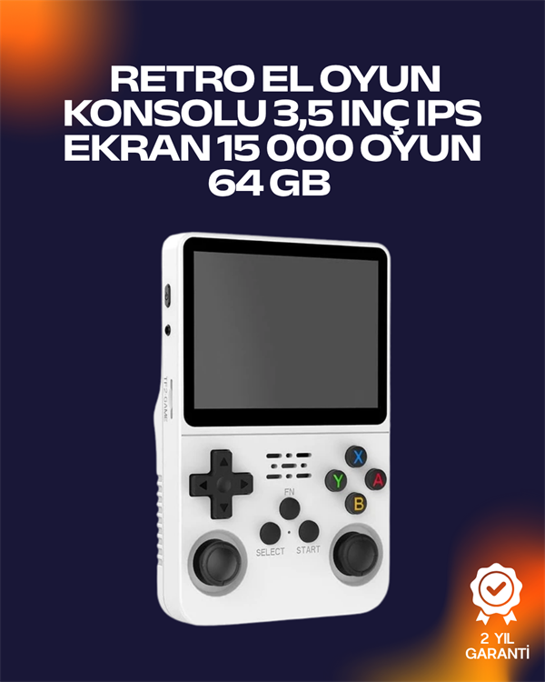 Retro Oyun Cihazı – Çift MicroSD Desteği, Çoklu Platform Uyumu, 3200 mAh Batarya - Lisinya