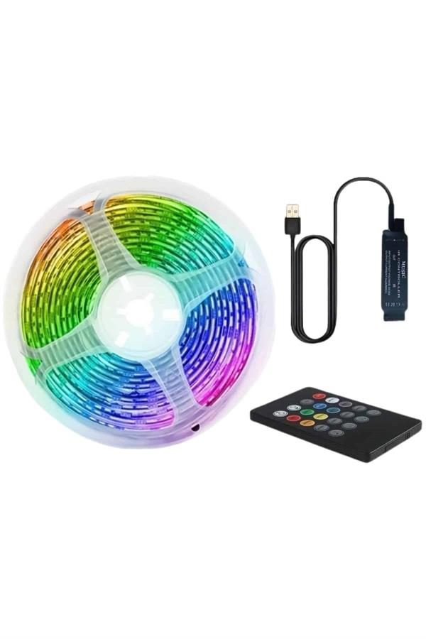 RGB Şerit Led 10 Metre Led Işık Kumanda ile Kontrol RGB - Lisinya RGB Şerit Led 10 Metre Led Işık Kumanda ile Kontrol RGB - Lisinya