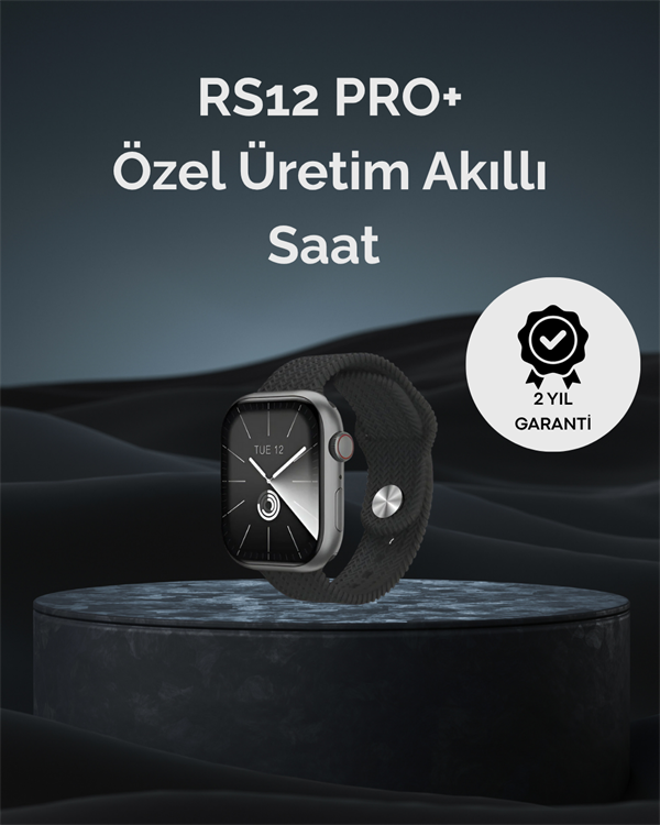 RS12 PRO+ 2025 Serisi Uzun Şarj Süreli Garantili Full Ekranlı Özel Üretim Akıllı Saat – 2GB Hafıza, AMOLED, GPS, Sesli Arama - Lisinya