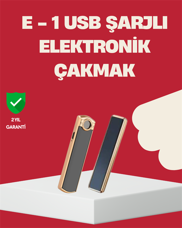 Rüzgar Geçirmez Elektronik Çakmak – Modern Tasarım, Metal Gövde - Lisinya