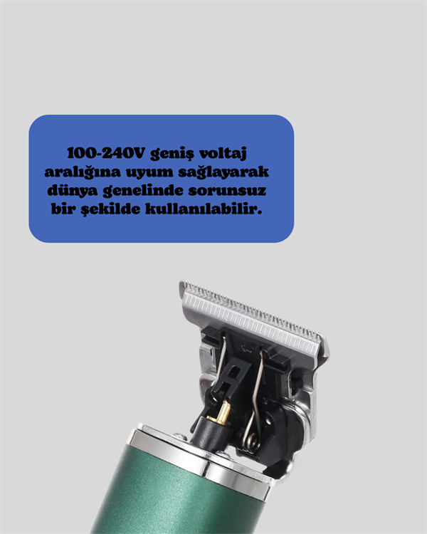 Saç Sakal Ense Paslanmaz Çelik T-Bıçak Vücut Tıraş Makinesi - Lisinya