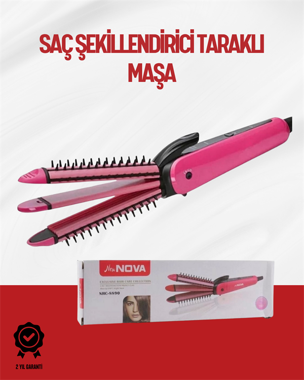 Saçı Sabitleyen Çok Fonksiyonlu Saç Maşası - Lisinya