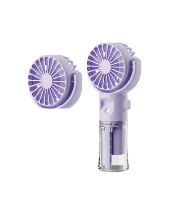 Şarjlı Buğu Fanı – Nemlendirici Sis Fonksiyonlu, Tip-C Girişli, Taşınabilir Masa Fanı - Lisinya