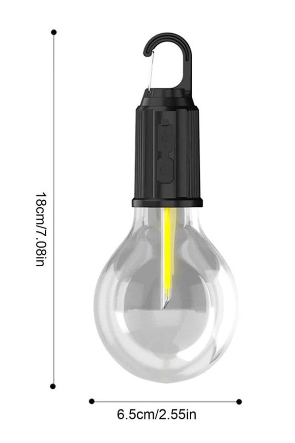 Şarjlı Dekoratif Kamp Lambası Askılı Ampul Led Işık Type-C Girişli - Lisinya