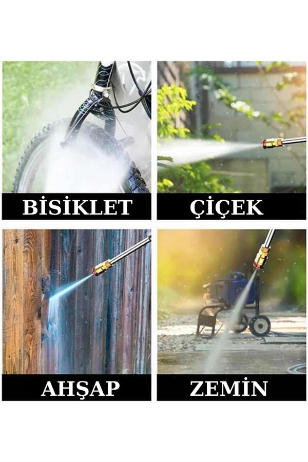 Şarjlı Oto Yıkama, Bahçe Sulama Tabancası Makinesi Yüksek Basınçlı - Lisinya