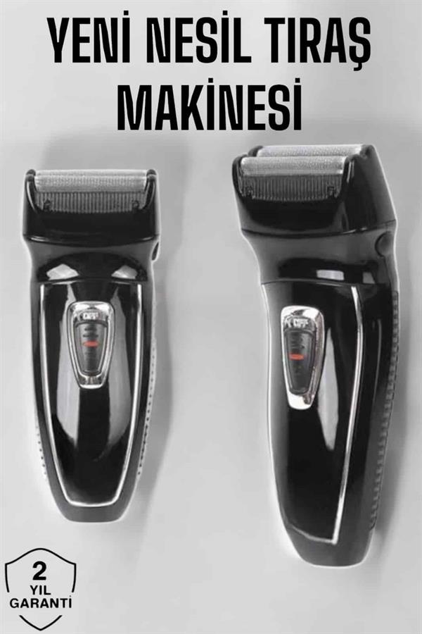 Şarjlı Paslanmaz Çelik Bıçaklı ve Kablosuz Saç Sakal Tıraş Makinesi - Lisinya