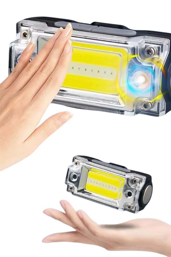 Sensörlü Kamp Lambası Ayarlanabilir Kafa Lambası Kafa Bantlı - Lisinya