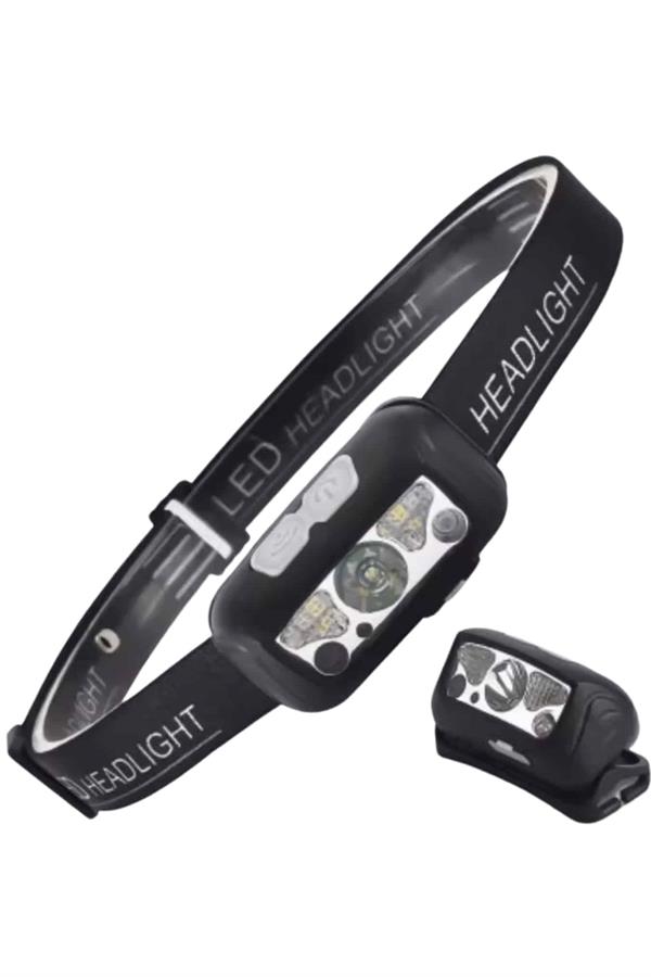 Sensörlü Şarjlı Type-c Şarj Işıklı Kafa Lambası Kamp Lambası - Lisinya