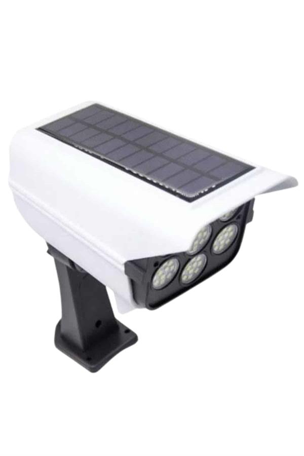 Solar Bahçe Aydınlatması Hareket Sensörlü Uzaktan Kumandalı Kamera Görünümlü - Lisinya