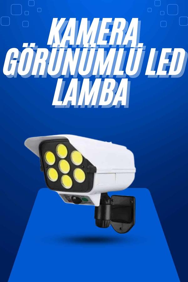 Solar Bahçe Aydınlatması Hareket Sensörlü Uzaktan Kumandalı Kamera Görünümlü - Lisinya