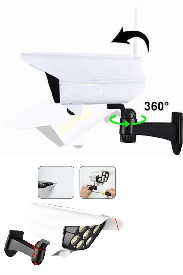 Solar Bahçe Lambası Uzaktan Kumandalı Kamera Görünümlü Hareket Sensörlü - Lisinya